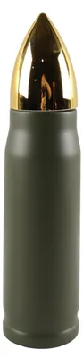 Edelstahl-Wasserflasche 500 ml, vakuumisoliert, grün