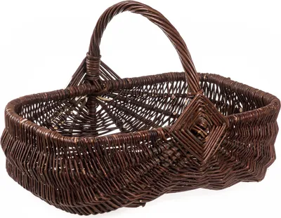 Produktbild von JIPRO® Gartenkorb aus Weide Gewas II. - Weidenkorb - B 35 x T 25 x H 13/26(cm)