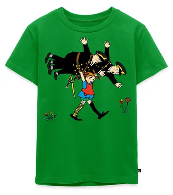 Produktbild von Spreadshirt Pippi Langstrumpf Pippi Und Die Polizei Kinder Premium T-Shirt, 122/128 (6 Jahre), Grün