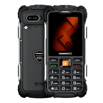 Produktbild von HAMMER FORGE LTE – Robustes, gepanzertes Smartphone 3000-mAh-Akku, 4G LTE, Dual-SIM, robust – wasser-, staub- und stoßfest IP68