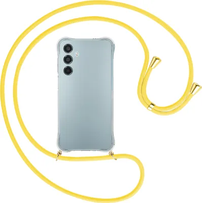 Produktbild von Handykette Backcover-Schutzhülle mit Band (Metall goldfarben) für Samsung Galaxy M35 5G - gelb