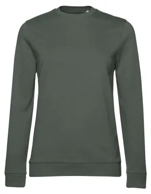 Productafbeelding van B&C - Dames sweatshirt met inzetstuk, model FK2404 (maat S) (khakigrijs)