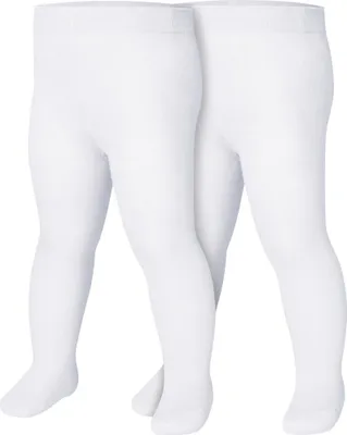 Produktbild von Playshoes Strumpfhose uni Doppelpack weiß Mädchen 499101-1, Farbe Playshoes:weiß, Größe Playshoes:110/116