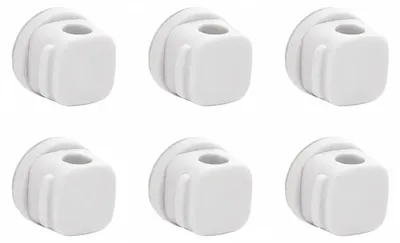 Produktbild von Kabelclips, Magnetöffnung, Klebeinstallation, WEISS