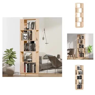 Produktbild von vidaXL Bücherregal/Raumteiler 51x25x163,5 cm Massivholz Kiefer -  Bücherregale & Bücherschränke