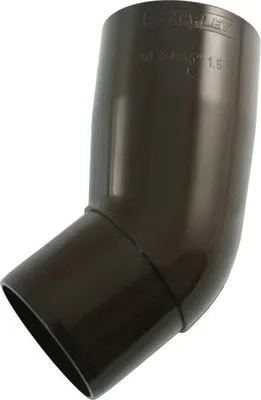 Produktbild von Bogen Ø 53  45° für Dachrinnen Fallrohrbogen Regenwasser braun MARLEY081700