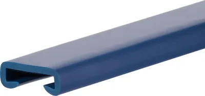 Produktbild von QUEST Handlauf PVC, Treppenhandlauf 40x8 mm, Kunststoffhandlauf, Handlaufverkleidung PREMIUM, Rutschfest, marineblau, 1 m