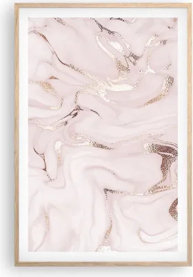 Produktbild von Gerahmtes Poster - Rahmen in heller Eiche - Rosa Marmor verschüttet - 61x91,5 cm - Wand Bild - Wanddeko - Wandbilder - Kunstposter - Wandposter - Bilderrahmen - Bilder - Kunstdruck - P2NPA61x91-4799