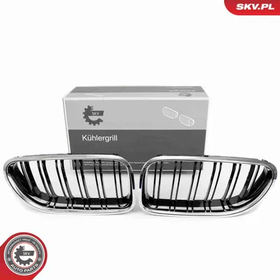Produktbild von ESEN SKV 66SKV208 Kühlergrill Frontgrill für BMW 6 Gran Coupe (F06) Chrom/Schwarz
