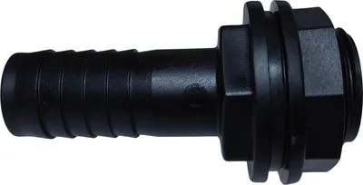 Produktbild von Regenfass Überlauftülle gerade inkl. Mutter & Dichtung 1" Gewinde x 1" Schlauchanschluss
