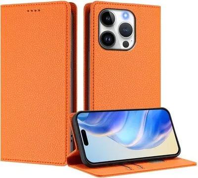 Obrázek produktu pro Pouzdro na iPhone 16 Pro s kapsou na kreditní karty – ochrana proti RFID – nárazuvzdorné pouzdro – funkce stojánku – multifunkční design – pouzdro s peněženkou