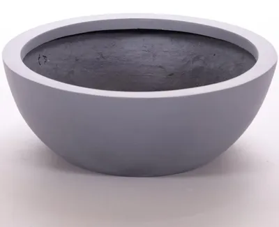Produktbild von Elegant Einrichten | Pflanzkübel | Fiberglas | rund | D34xH12cm | grau.
