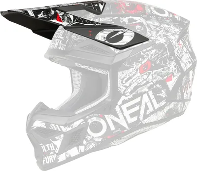 Zdjęcie produktu dla O'NEAL Visor 3SRS Helmet ATTACK czarny/biały