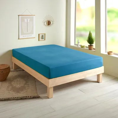 Produktbild von Traumschlaf Basic Single Jersey Spannbettlaken 70x140 cm blau