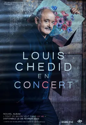 Obrázok produktu pre Louis CHEDID – Koncert 2020 – PLAGÁT – 77x116 cm