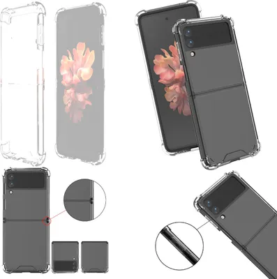 Obrázok produktu pre Pre Samsung Galaxy Z Flip3 5G Silikónové TPU ochranné priehľadné puzdro na mobilný telefón
