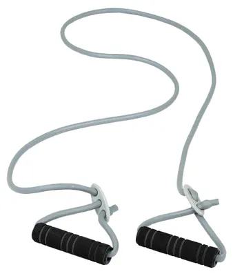 Produktbild von Body Sculpture - Widerstandsband, Gummi, anpassbar, Fitness PP8110 (Einheitsgröße) (Schwarz/Grau)