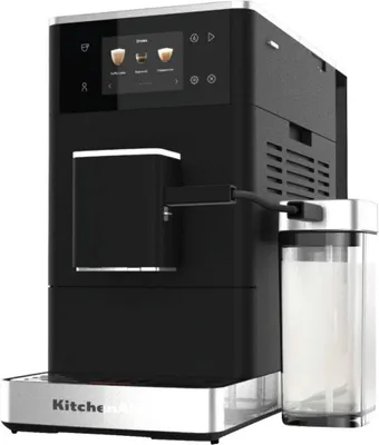 Immagine prodotto di KitchenAid 5KES8454EBM, Macchina per caffè espresso, 1,8 l, Caffè in grani, Macinacaffè integrato, Argento, Nero