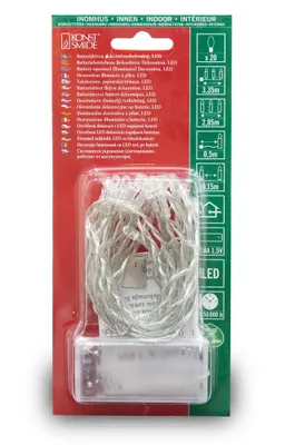 Produktbild von LED Kette 20er transp. L=2,85m 1408-103 warmweiß batteriebetr. 3x AA 1,5V