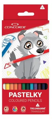 Obrázek produktu pro Pastelky Concorde - trojhranné, 12 ks