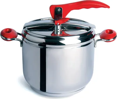 Immagine prodotto di Pentola a pressione Excelsa Professional Cook in acciaio 5 lt argento e rosso