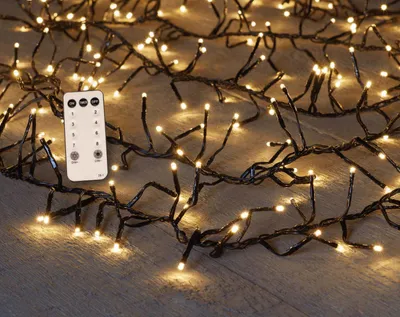 Produktbild von Baumclusterbeleuchtung warmweiß 12,5 m 960 LEDs mit Fernbedienung und flexiblen Beleuchtungsoptionen