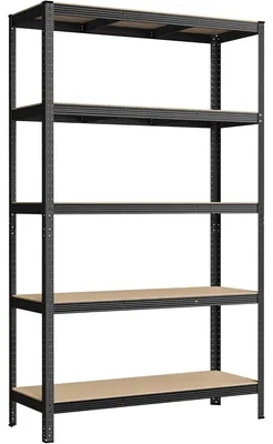 Produktbild von Industrieregal Garage aus Stahl und MDF mit 5 Ablagen