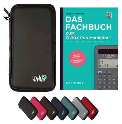 Produktbild von CALCUSO Zubehör Standardpaket Schwarz kompatibel für Taschenrechner TI-30X Prio MathPrint