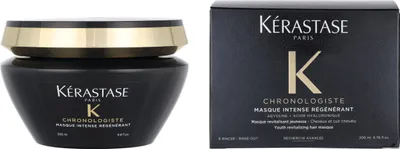A product shot of a hair mask jar and its box.