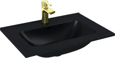 Obrázek produktu pro Umyvadlo na skříňku Jungborn sanitární keramika černá 610 mm 146060