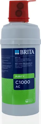 A product shot of a water filter cartridge.