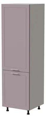 Produktbild von Vorratsschrank BARI 60x59x207cm lackiert Farbe wählbar BA-D14/DP/60/207,RAL 4009 pastellviolett matt,weiß