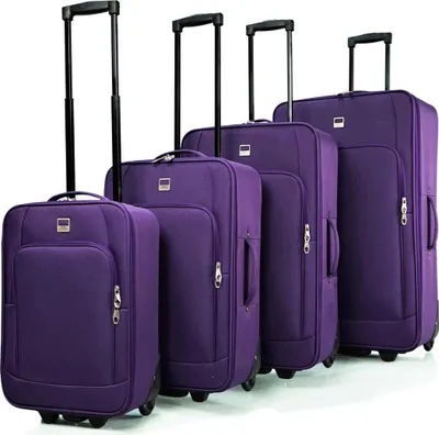 Produktbild von SIGN Reisekoffer 4er Set M/ L/ XL/ XXL Stoffkoffer Lila 4er Set