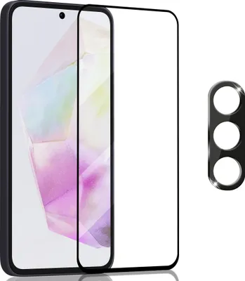 Produktbild von 1 Pack Samsung A36 5G Displayschutzfolie und 1 Pack Linsenschutz – gehärtetes Glas 9H – Supqualität 3D