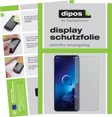 Produktbild von 6x Schutzfolie für Alcatel 3L matt Displayschutzfolie Folie Display Schutz dipos