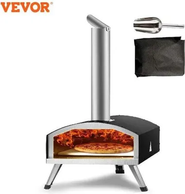 Image de Four à pizza portable au charbon de bois, 30 cm