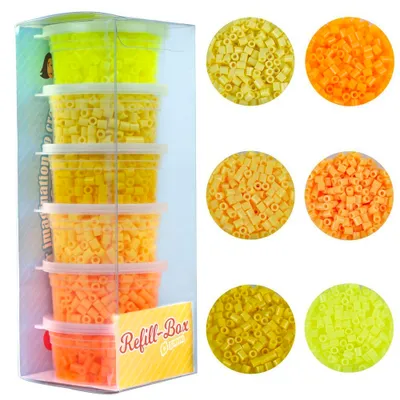 Produktbild von La Manuli Bügelperlen 3000 Stück Gelbtöne [UIB.07]