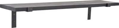 Image de Étagère murale LOFT42 Wally, noir et bois de manguier -  - 70 x 16 x 1,6