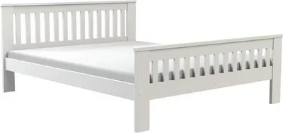 Produktbild von Doppelbett aus Holz 160x200 MEBANE - Weißkiefer