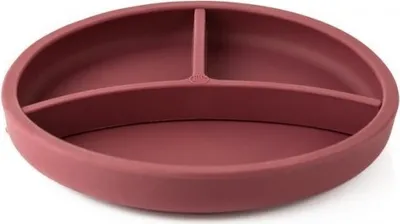 Imagen del producto de Ecorascals: Bandeja de silicona con separador, color burdeos