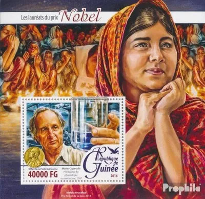 Produktbild von Briefmarken Guinea 2016 Mi Block 2647 (kompl. Ausgabe) postfrisch Die Nobelpreisträger