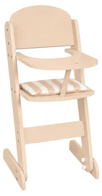 Productafbeelding van Howa kinderstoel "stripes" van hout met zitkussen, model 28403
