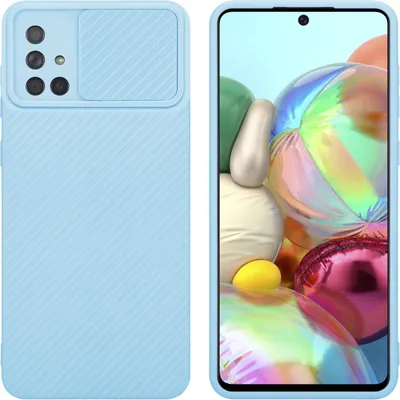 Obrázok produktu pre Cadorabo Puzdro pre Samsung Galaxy A71 4G Ochranný kryt v modrej farbe Puzdro na mobilný telefón TPU Puzdro Kryt Ochrana fotoaparátu