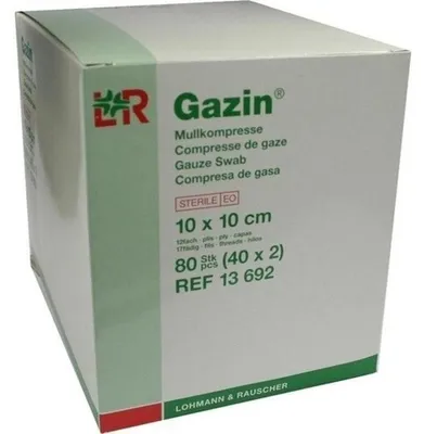 Obrázok produktu pre Gazinová gáza komp.10x10 cm sterilná 12x40X2 ks