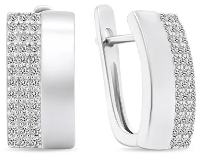 Immagine prodotto di Orecchini in argento con zirconi EA567W