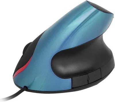 Image de Souris de jeu ergonomique, 3200 DPI, bleue, USB, souris verticale, àpar le poignet, pour PC et ordinateur portable