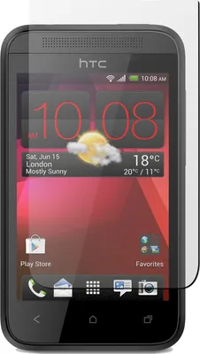 Produktbild von 4er-Pack PhoneNatic Displayschutzfolien matt  kompatibel mit HTC Desire 200