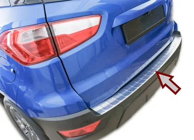 Für Ford Ecosport - ab Facelift 2017- Ladekantenschutz MATT mit Abkantung in der Farbe von Recambo e.K.