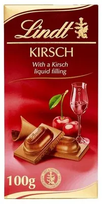 Obrázek produktu pro Lindt Mléčná čokoláda s třešňovou náplní, 100 g