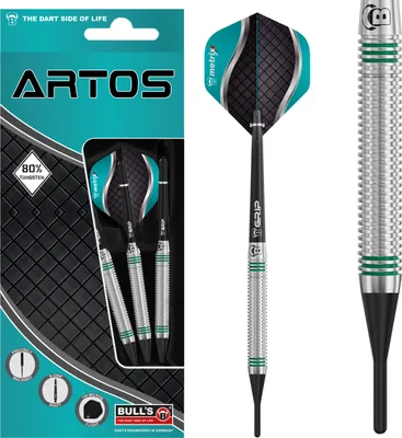 Produktbild von BULL'S Artos AR1 Softdart, Mint 80% Tungsten - 20g -- 1 Satz